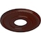 Ekena Millwork Bradford Ceiling Medallion (Canopies up to 6 5/8"), 12 1/2"OD x 3 7/8"ID x 3/4"P, Brushed Mahogany CM12BRBMF - alternate 3